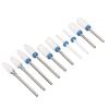 10pcs Nail Drill Bits Set Home Salon Novice Ceramic Cuticle Remover Bits with 20 Hole Storage Box