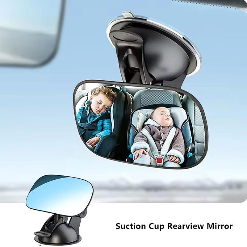 Regulowane lusterko wsteczne do samochodu dla dziecka Lusterko wsteczne na tylne siedzenie dziecka 2 w 1 Mini Bezpieczeństwo Dziecko Dzieci Lusterko z wypukłym widokiem