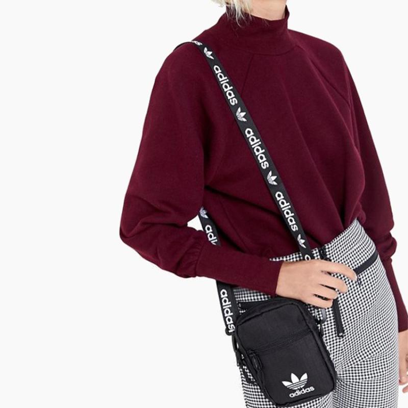 Adidas Originals Polyester Shoulder Bag, Crossbody Bag Regular Unisex Black Adidas CL5475