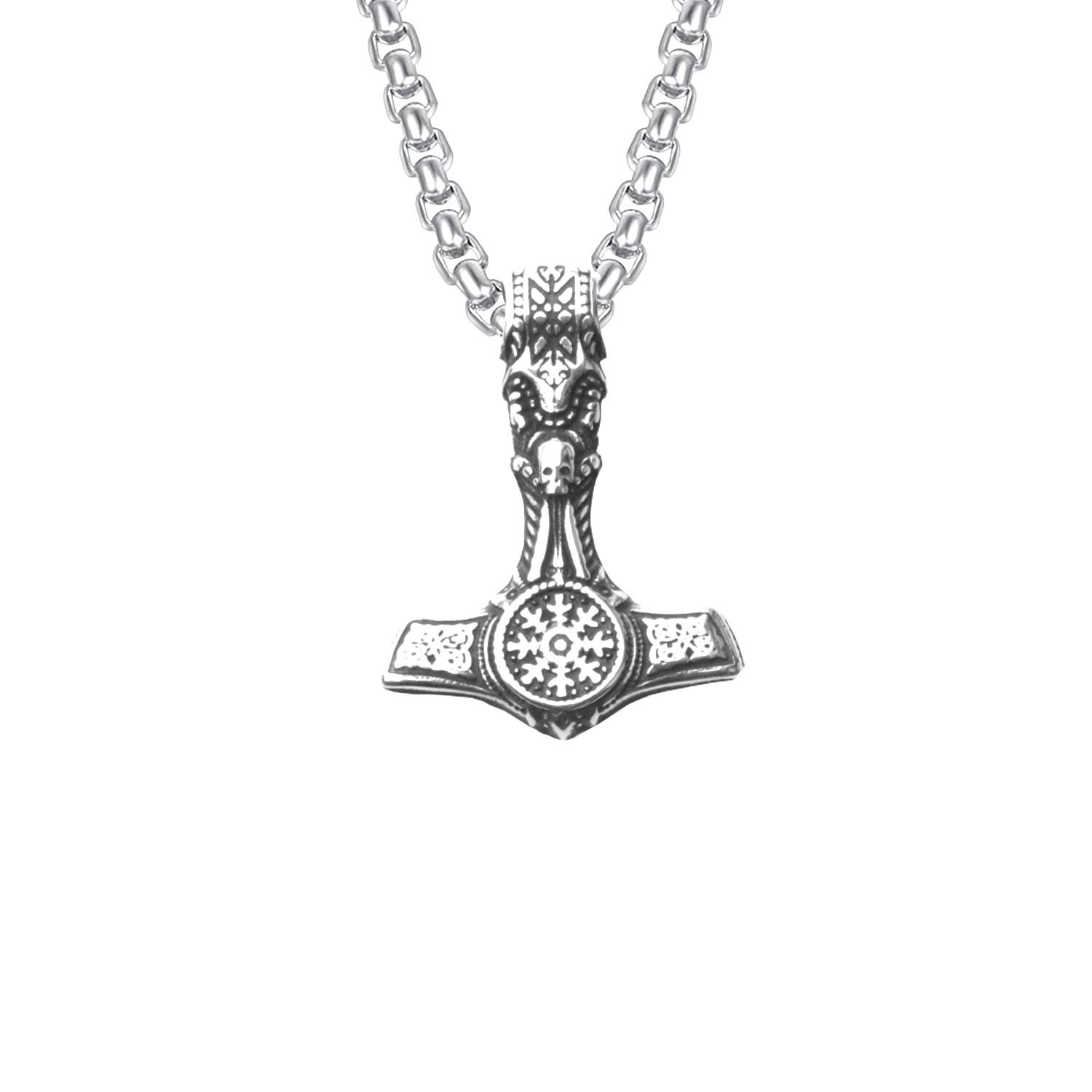 Retro Punk Motorcycle Engine Pendant Necklace Exaggerated Personality Hip Hop Sweater Chain Fashion Jewelry Accessory