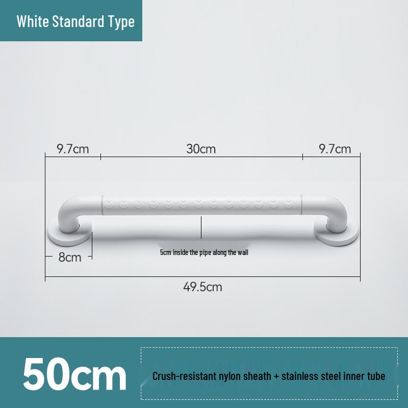 Stainless Steel Non-Slip Grab Bar for Barrier-Free Bathrooms, Ideal for Elderly and Disabled.