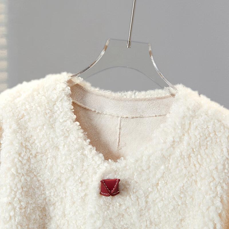 Damen Granularfleece Einreihige Warme Jacke