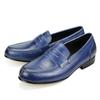 Fashion Comfortable Men Leather Shoes Daily Footwear Design Loafers Office Home Shoe For Males Pure Leather  Handmade Elegant Black Blue