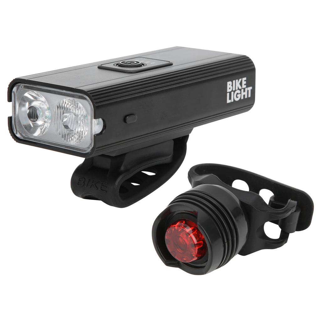 Fahrradlichter USB Wiederaufladbare Fahrradlichter Frontscheinwerfer Rücklicht Fahrradzubehör