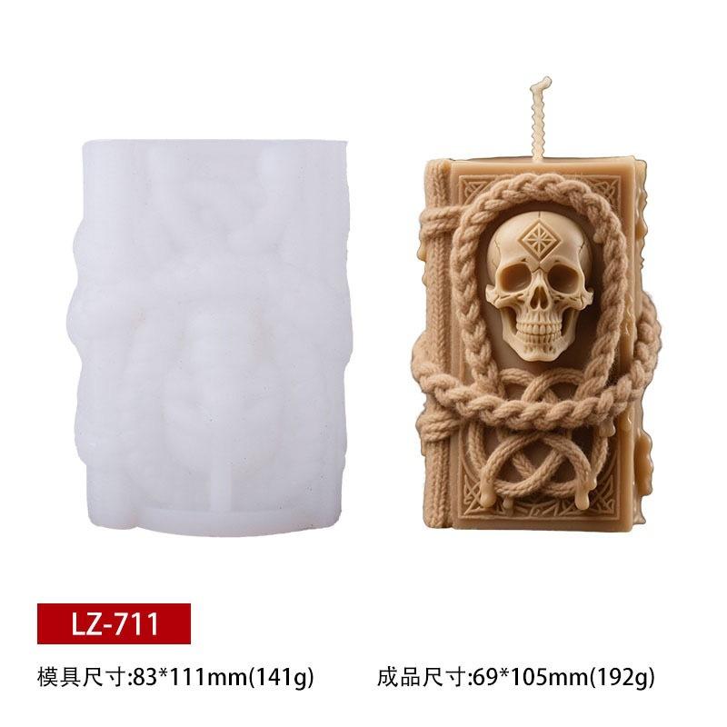 3D Skull Mold Personalized Silicone Aromatherapy Mold Skull Candle Mold Detailed For Resin Crafts Gothic Decor Gift Making