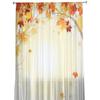 Autumn Beauty Leaves Yellow Sunshine Window Curtains Living Room Tulle Curtains Kitchen Decor Kids Room Curtain Window Treatment
