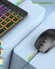 Ergonomic Colorful Backlit Wireless Keyboard and Silent Mouse Combo with Charging Feature