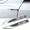 Set of 2 Three-Dimensional Metal Badges for Car Fender Side Wings Designed for Styling