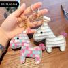 New 2026 Full Diamond Leather Pony Keychain Female Cute Delicate Doll Keychain Pendant Year of the Horse Gift
