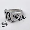 Anello Numero 13 di Jimin Merchandising Idol Kpop Anello Sigillo d'Argento alla Moda Personalizzato Gioielli per Cosplay Regalo per Fan ARMY