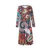 Women's Fashion Dress Spring V-neck Long Sleeve Dress