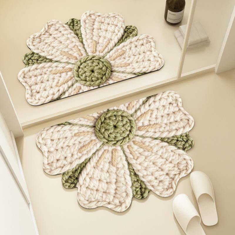 Quick-Dry Cartoon Diatom Mud Bathroom Door Mat – Absorbent & Non-Slip