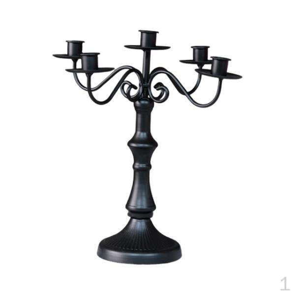 Multi Arm Candelabra,Candle Stand Party Home Candlestick Holder Iron Candelabrum for Halloween