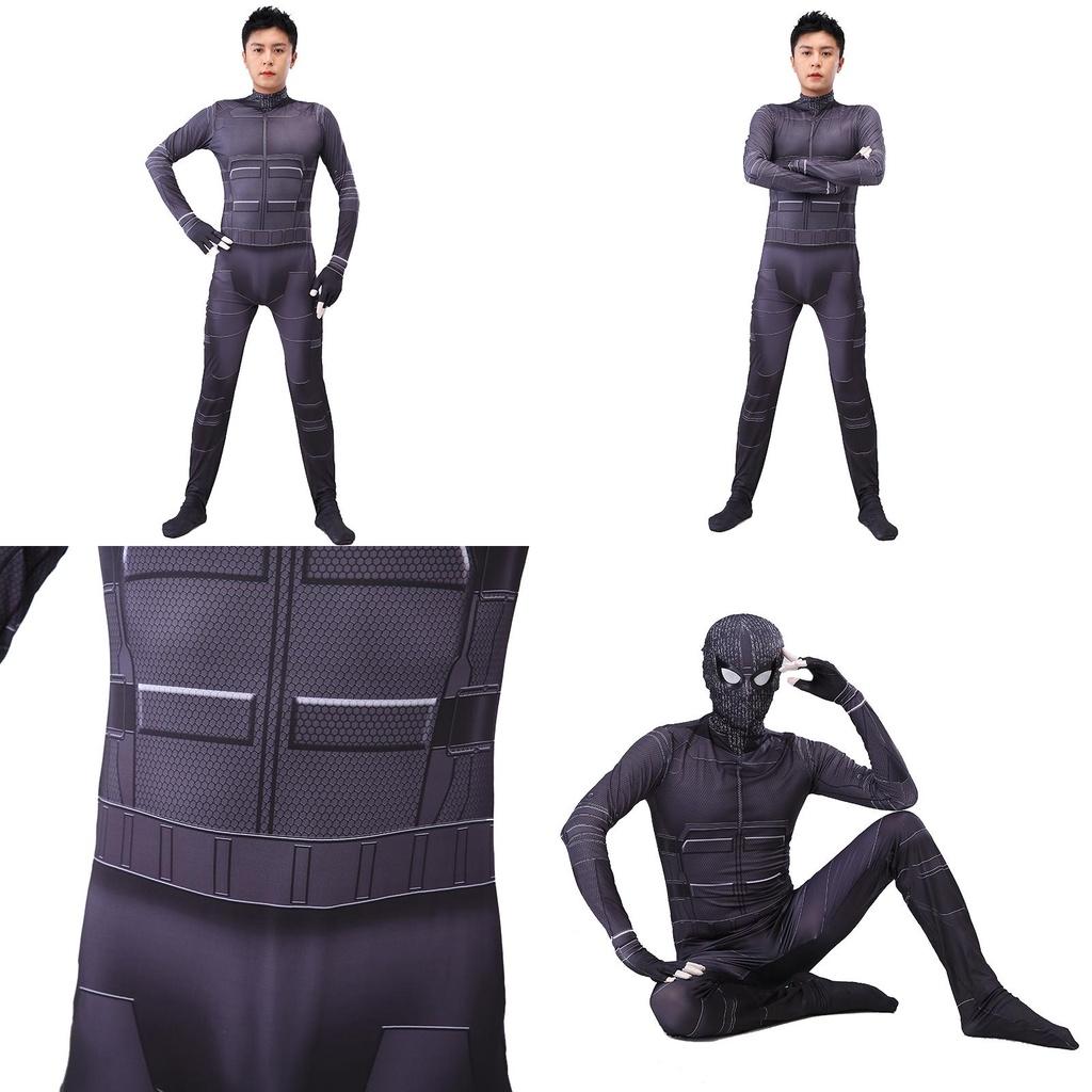 Spider-man Far From Home Stealth Suit Cosplay Costume Zentai Bodysuit With High Elasticity