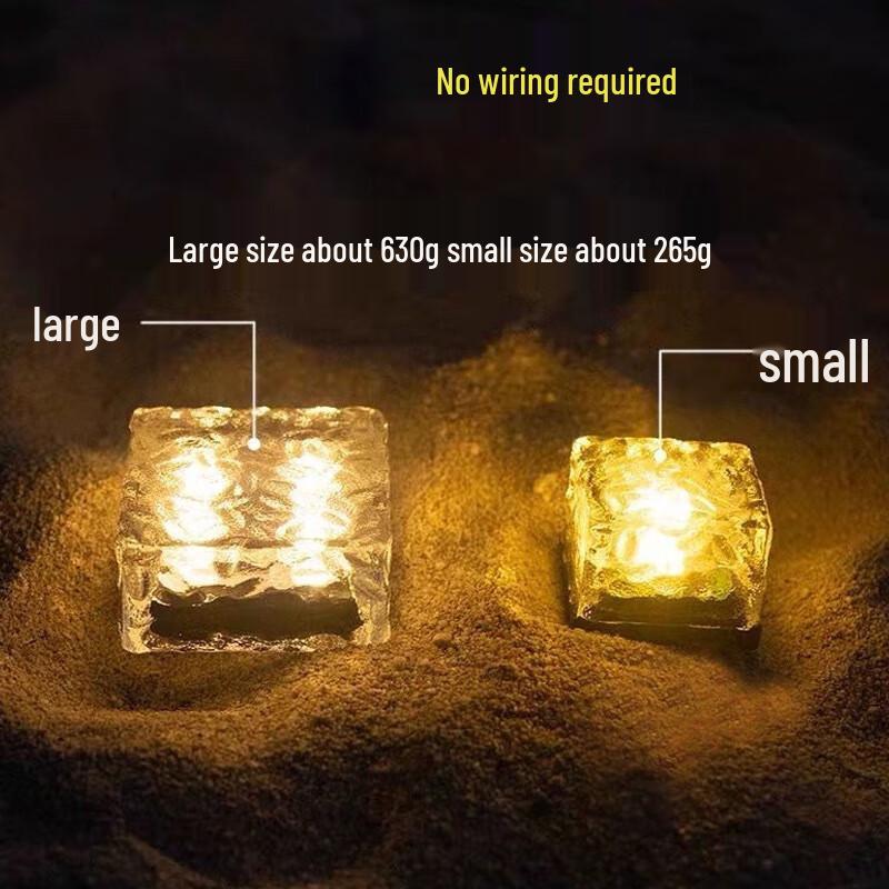 UOSU Solar Square Ice Brick Light