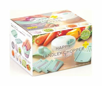 Kakusei Happy Handy Chopper Plus Chopper with X X Perfect for Baby and Nursing Easy and HHC-P, Slicer, 12.5cm 12.6cm 9.2cm, Vegetables, Food, Care.