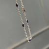 Blue Bubble Diamond Korean Bracelet - Elegant Women's Layered Hand Jewelry