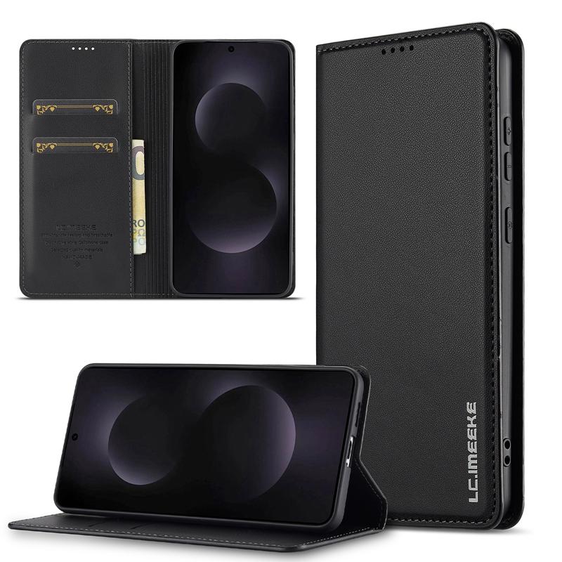 S25 Edge SM-S937B Etui Magnetyczne Dla Samsung Galaxy S25 Edge Etui na dla Etui Samsung S 25 edge SM-S937U Skórzany Pokrowiec na Telefon z Klapką