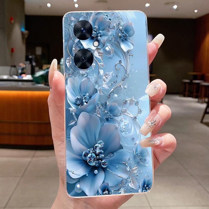 For Huawei Nova 11 SE 11SE Phone Case Huawei Nova 12 SE BNE-LX1 Case Luxury Fashion Butterfly Flowers Clear Soft Silicone Cover