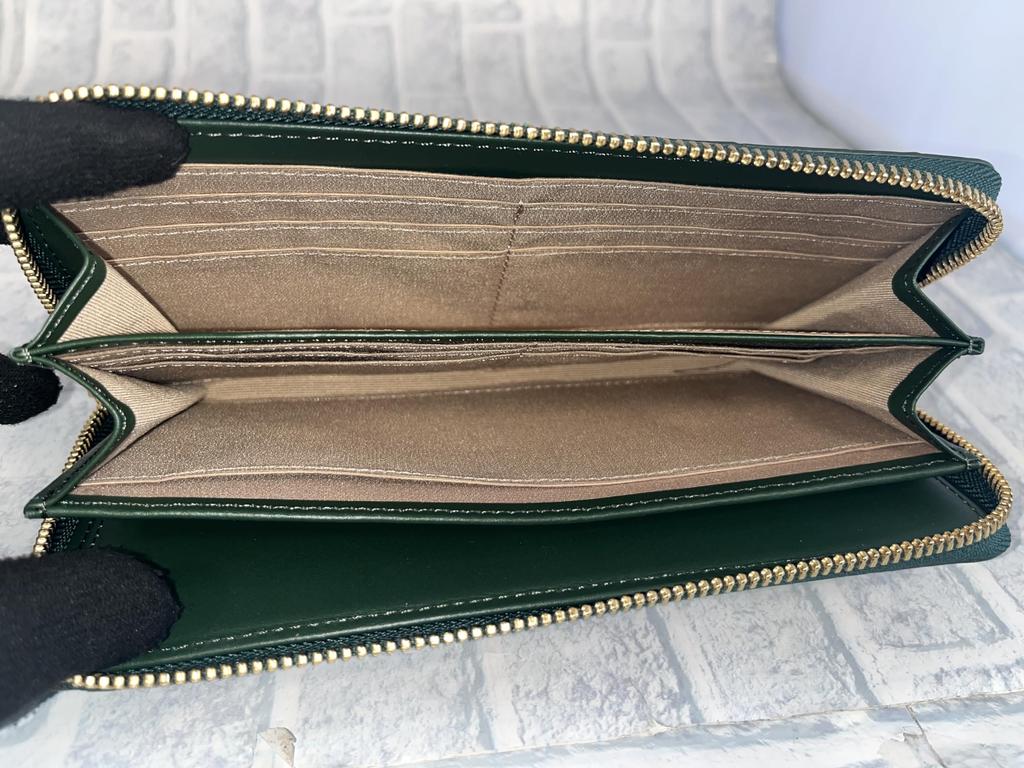 GUODI Long Wallet with Round Zipper, Genuine Crocodile Leather, Matte Finish, for Men and Women, TK-RP10LW9, Crocodile Alligator Leather Wallet,