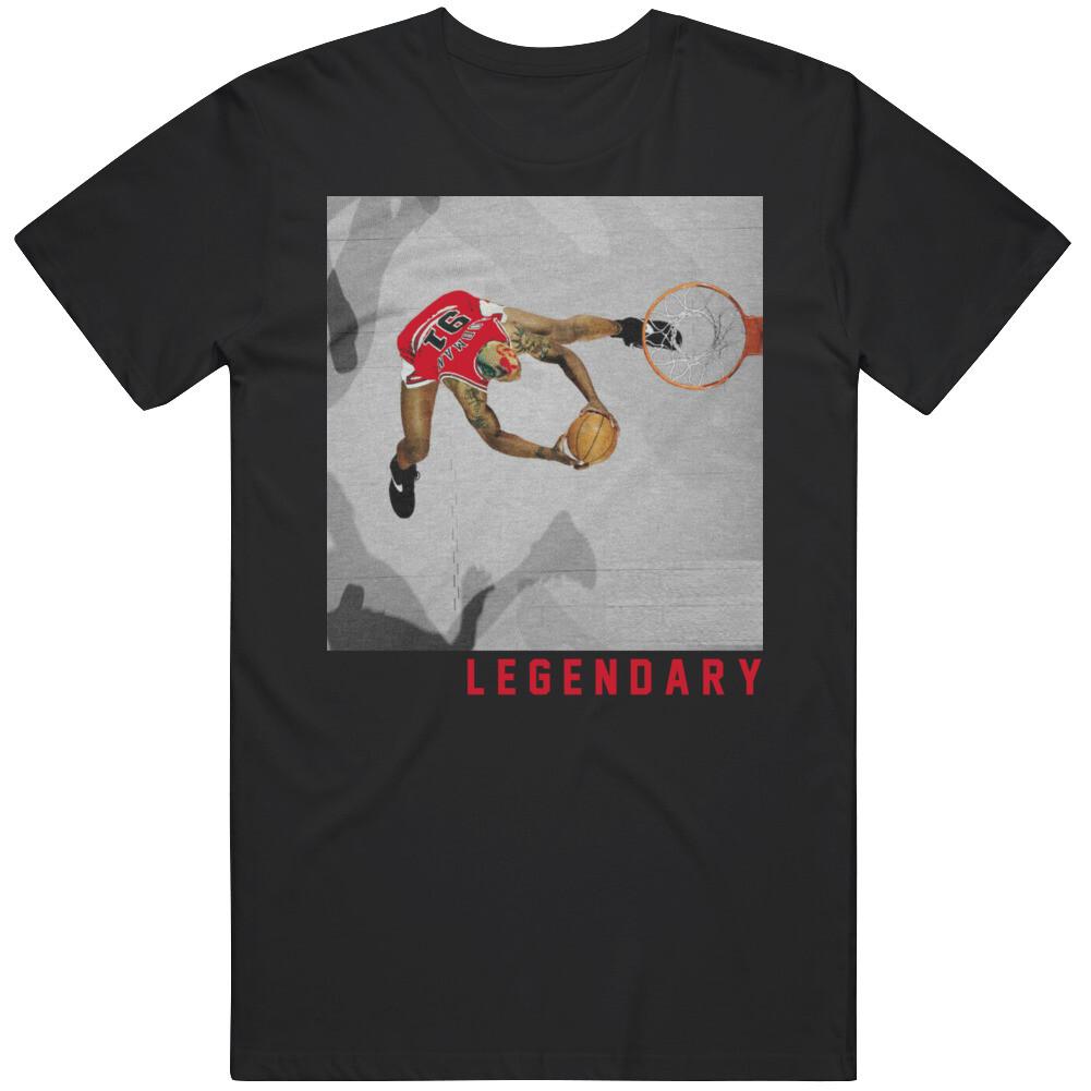 Dennis Rodman Legendary Rebound King Chicago Basketball Fan T Shirt Mens Womens Tees Top 3XL