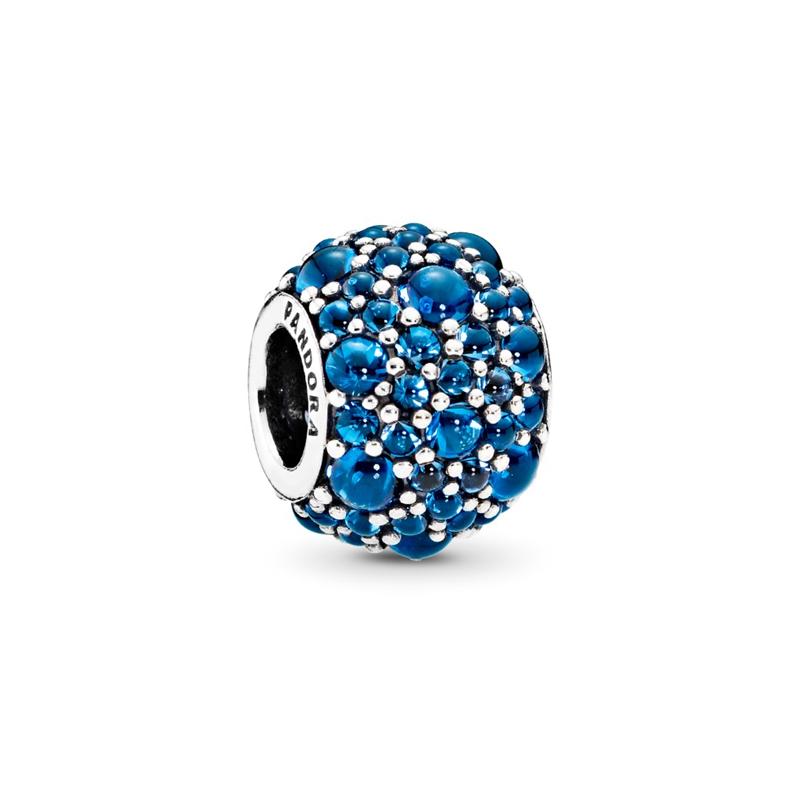 Pandora Sparkling water drop blue charm 791755NLB