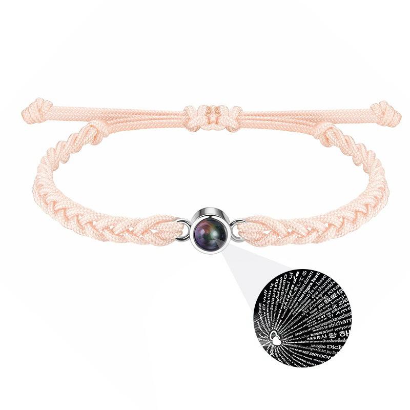 

JYL TS Bracelet Ladies Double Chain Cross Charm Strengthens Confidence & Grace Brown-Projection носій забарвлення фіолетово червоним