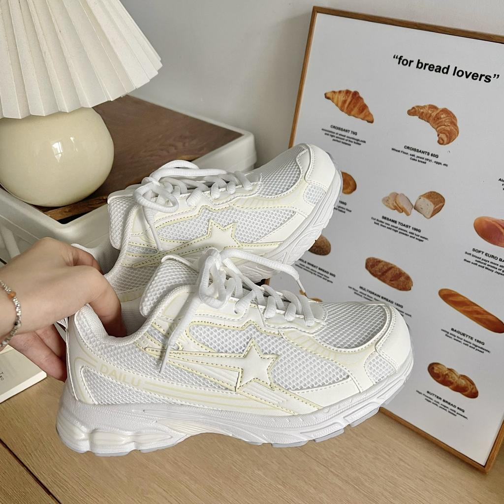 Harajuku ulzzang summer thick-soled mesh dad shoes breathable and lightweight sports shoes street photography retro casual