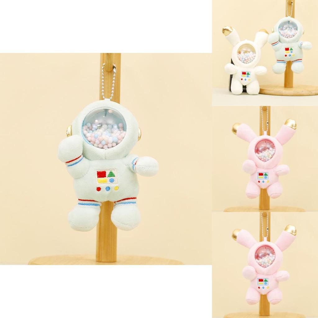 Cute Space Bunny Plush Keychain Astronaut Rabbit Doll Adorable Bag Accessory