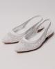 Perforated Sandals Krula 2732211 36 White Leather Textile