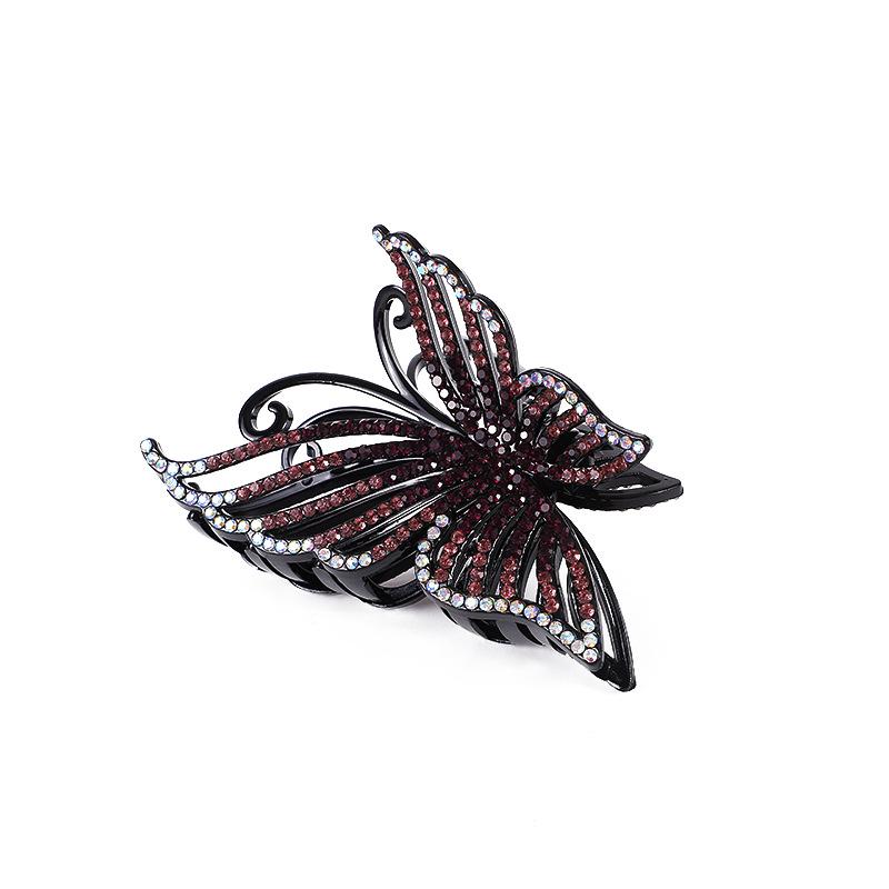 Elegant Rhinestone Diamond-Studded Shark Clip for Women