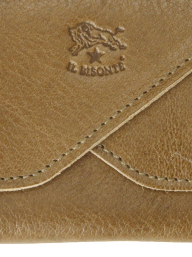 Card Case Leather Genuine Leather Cowhide Unisex Dark Brown [IL BISONTE] Women's Men's