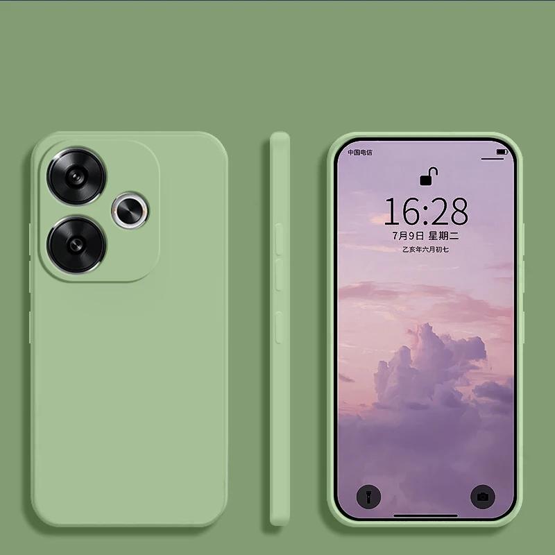Poco F6 Hülle Luxus Original Flüssigsilikonhülle für Xiaomi Poco F6 Poco F 6 PocoF6 Pro F6Pro 5G Weiche Hüllen Stoßfeste Abdeckung