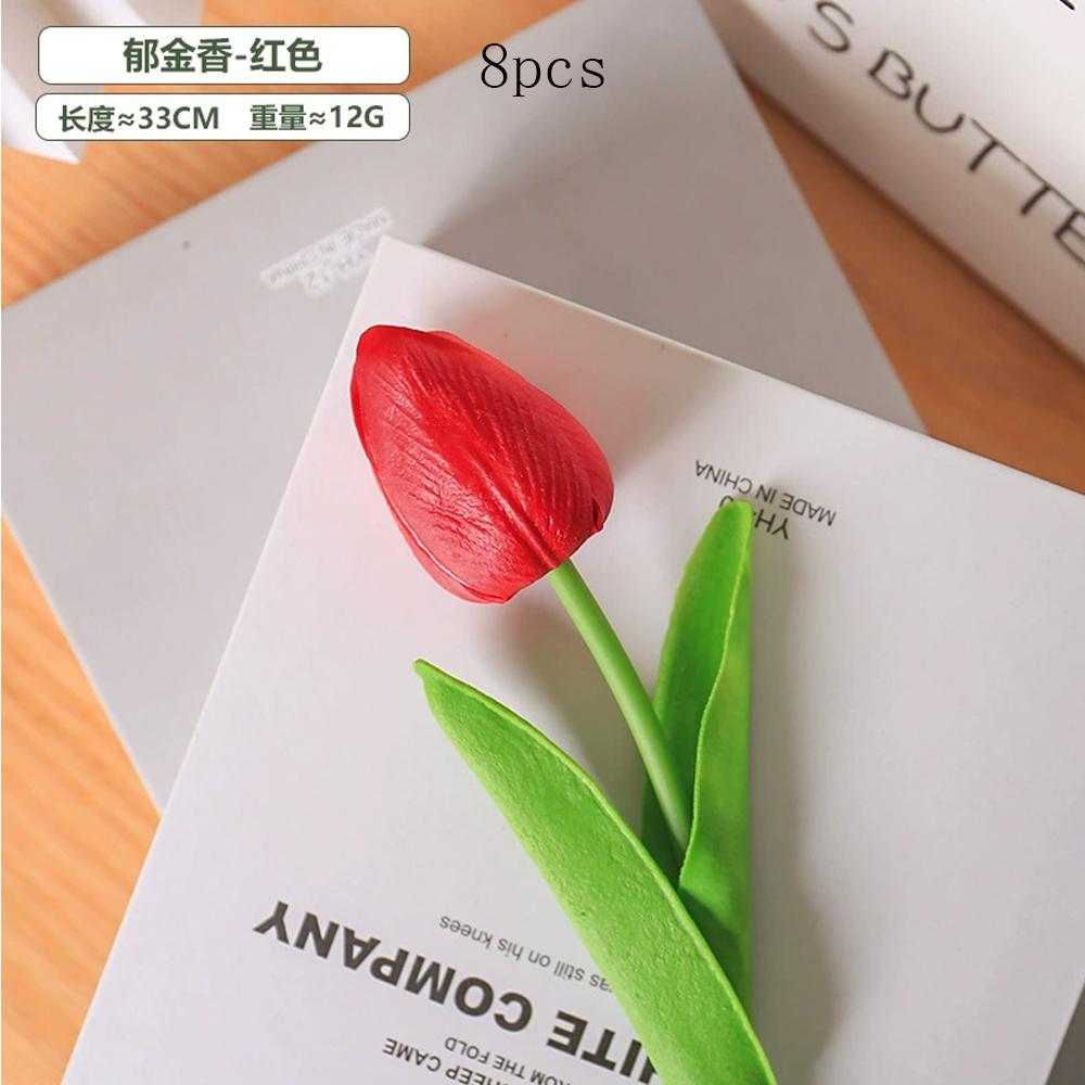 Mini Jade Fragrant Flower Wedding Pography Props Family Gathering Festival Party Decoration Simulation Flowers PU 8Pc Kid Friendly Entertaining Fun