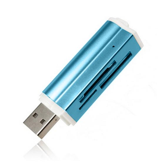 Multifunction USB 2.0 Micro SD TF MMC SDHC MS High Speed Memory Card Reader