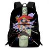 NARUTO Anime Children Rucksack Spacious Multi Compartment Wear Resistant School Daily Backpack for Boys Girls 6-10 Years Old