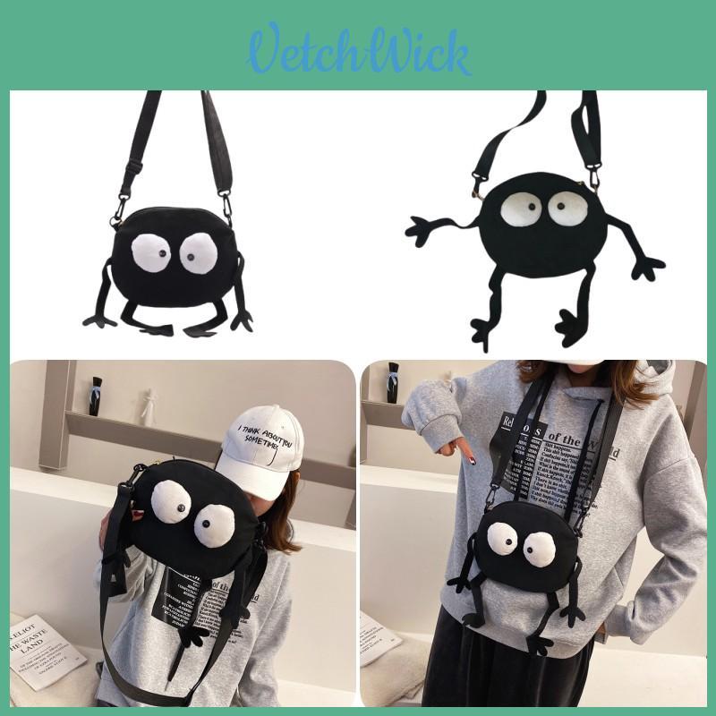 2020 New Style Funny Canvas Mini Bag For Women, Cute Shoulder Crossbody Round Bag