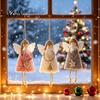 Soft Plush Home Decor Christmas Tree Angel Doll Ornament, Cute Small Handmade Pendant for Thanksgiving Day Gifts, Holiday Party Hanging