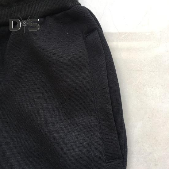 Pantaloni sportivi da uomo, tinta unita, con elastico alla caviglia, pantaloni larghi, con coulisse e cuciture rinforzate sulle tasche, per l'esercizio quotidiano