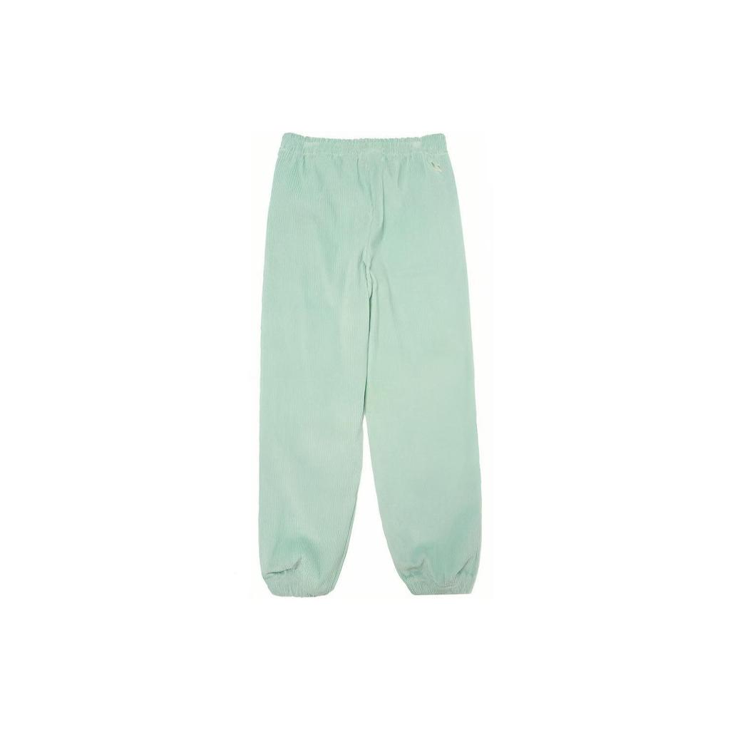 MLB Embroidered Logo Solid Color Cuffed Casual Pants Unisex pants Mint-Green 3AWP12014-43MTL