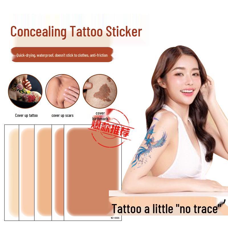 Japanese Tattoo Concealer Sticker: Thin, Natural, Flesh-Colored, Invisible, Waterproof Scar Cover