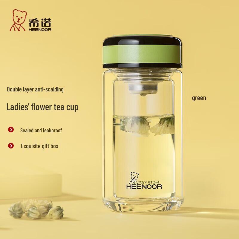 Sino XN-9752 Double-Layer Glass Cup 225ml