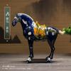 1pcs Trio-colored glazed pottery of the Tang Dynasty Ceramic souvenirs horse Craft Gifts living room decoration Home decorations