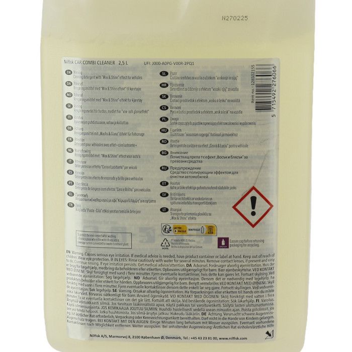 Détergent lustrant 2.5 L pour vehicule 128502155 pour Nettoyeur Haute pression