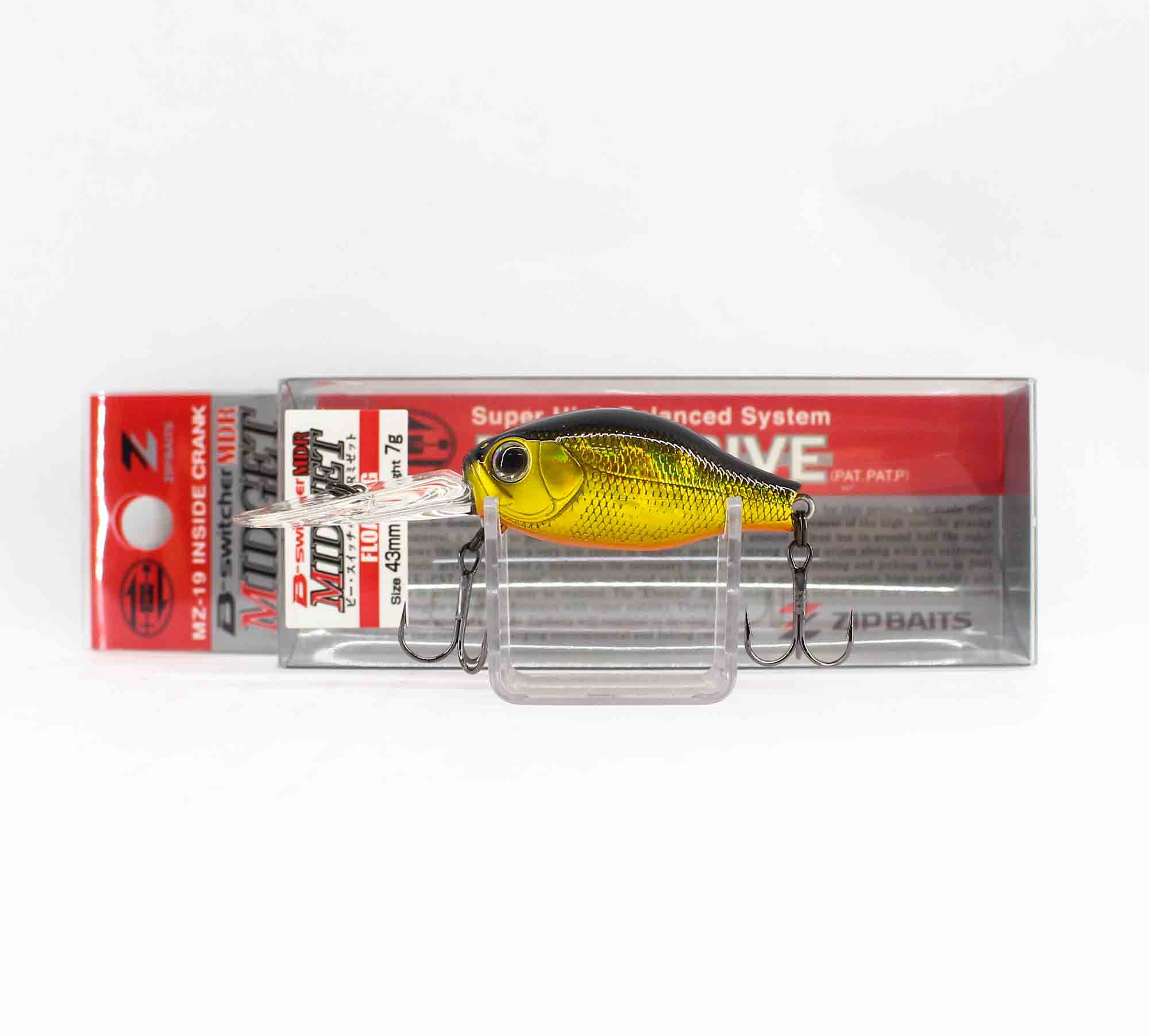 Zipbaits B Switcher MDR Midget 43мм Плавающий воблер 050 (2082)