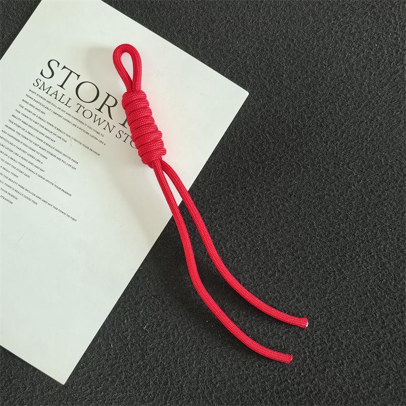 Colorful Trendy Miu Style Polyester/Nylon Braided Rope Pendant with Knotting for Bags
