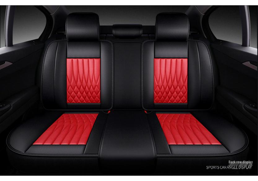 Universal Leather Car Seat Cover Set for Suzuki Tianyu SX4 Hatchback - Full Coverage, Four Seasons Use
