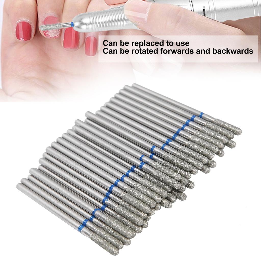 50pcs Portable Nail Drill Bits Dead Skin Removal Nail Grinding Polishing Head Accessory (M-41.25)
