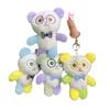 Plush Whimsical Colorful Bear Doll Keychain In Various Colors For Kids And Adults