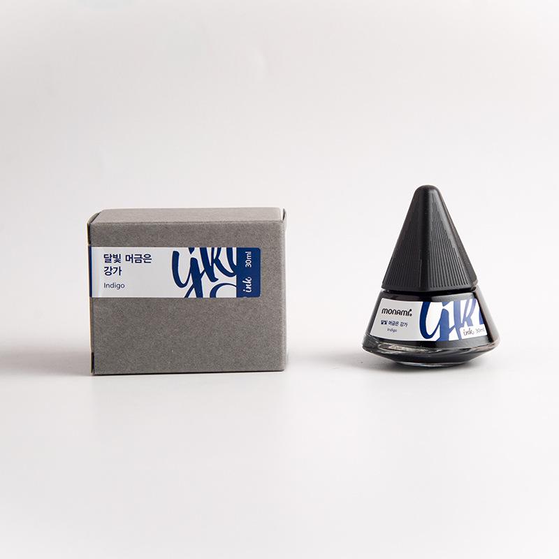 Munami Pure Black, Blue, Red 30ml Non-Carbon Fountain Pen Ink индиго